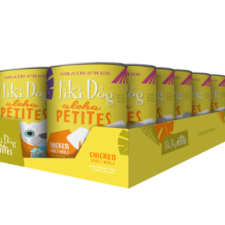 Tiki Dog Aloha Petites Chicken Huli Huli Grain-Free Case of 8 Wet Dog Food 255g