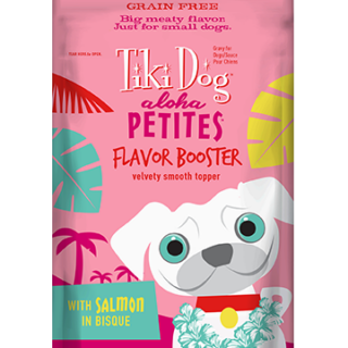 Tiki Dog Aloha Petites Flavor Booster Salmon Bisque Grain-Free Case of 12 Dog Food Topper 42.5g