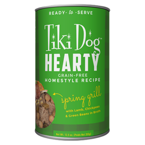 Tiki Dog Hearty Spring Grill Grain-Free Homestyle Recipe Case of 12 Wet Dog Food 354g