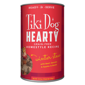 Tiki Dog Hearty Winter Stew Grain-Free Homestyle Recipe Case of 12 Wet Dog Food 354g