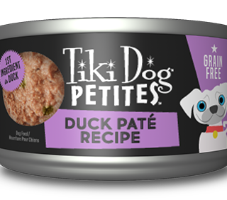 Tiki Dog Petites Paté Duck Grain-Free Case of 12 Wet Dog Food 85g