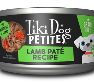 Tiki Dog Petites Paté Lamb Grain-Free Case of 12 Wet Dog Food 85g