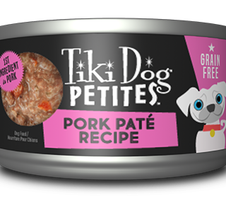 Tiki Dog Petites Paté Pork Grain-Free Case of 12 Wet Dog Food 85g