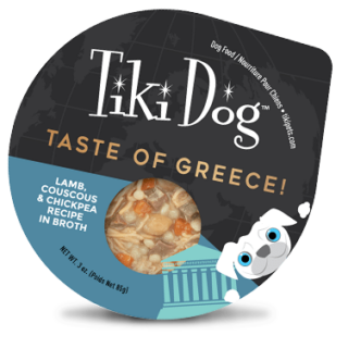 Tiki Dog Petites Taste of the World Mediterranean Influence in Broth Grain-Free Case of 4 Wet Dog Food 85g