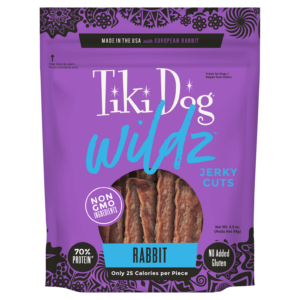 Tiki Dog Wildz Rabbit Jerky Cuts Dog Treats 99g