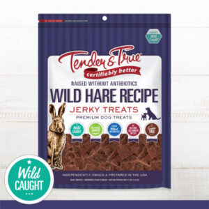 TENDER AND TRUE WILD HARE JERKY PREMIUM GRAIN-FREE DOG TREATS 113G