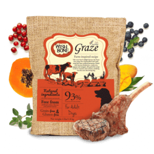 WISHBONE Graze  Free-range, Grass-fed New Zealand Beef Grain-Free Dry Dog Food 10.89kg