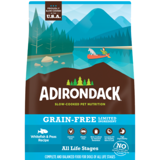 ADIRONDACK LIMITED INGREDIENT ALL LIFE STAGE WHITEFISH & PEAS RECIPE GRAIN-FREE DRY DOG FOOD 11.3KG