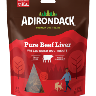 ADIRONDACK FREEZE-DRIED PURE BEEF LIVER DOG TREATS 74G