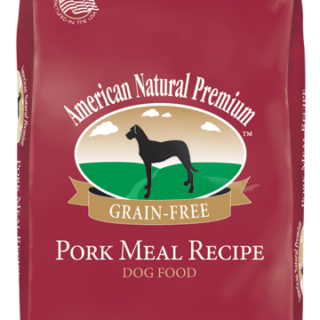 AMERICAN NATURAL Premium Pork Meal Recipe Dry Dog Food 13.6kg