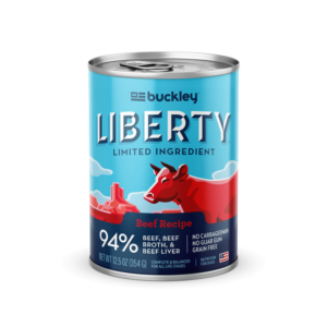 BUCKLEY Liberty Fresh Pork Recipe Grain-Fee Case of 12 Wet Canned Dog Food 354g