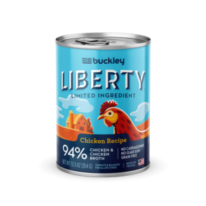 BUCKLEY Liberty Fresh Chicken Recipe Grain-Fee Case of 12 Wet Canned Dog Food 354g