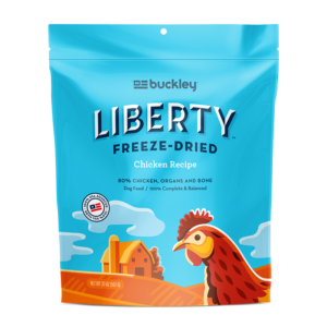 BUCKLEY Liberty Chicken Recipe Freeze Dried Dog Food 567g