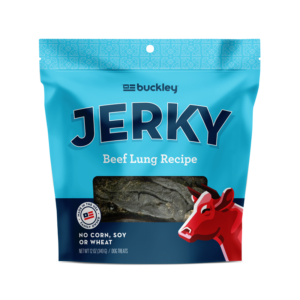 BUCKLEY Original Beef Lung Jerky Dog Treats 340g