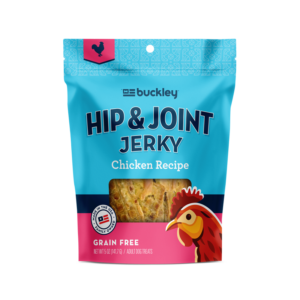 BUCKLEY Hip & Joint Support Jerky Chicken Recipe Grain-Free Dog Treats 141.7g