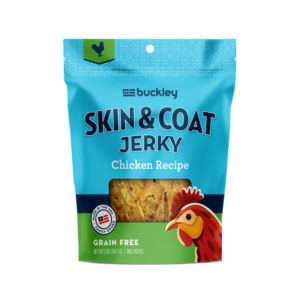 BUCKLEY Skin & Coat Jerky Chicken Recipe Grain-Free Dog Treats 141.7g