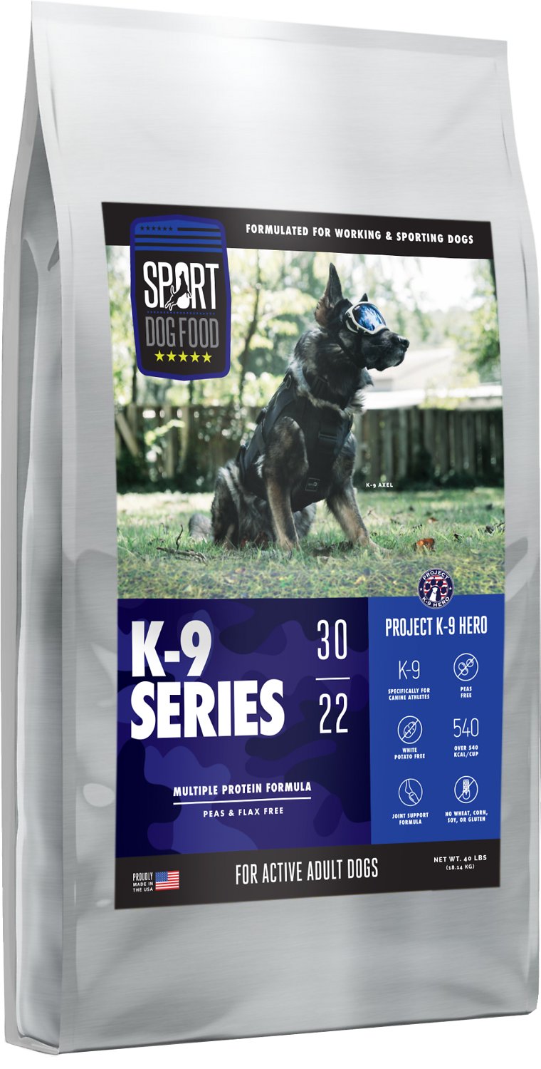 SPORT DOG FOOD K 9 Series Project K 9 Hero Multiple Protein Formula Flax Free Dry Dog Food 18.1kg