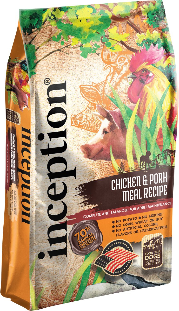 INCEPTION Chicken Pork Meal Recipe Dry Dog Food 12.2kg