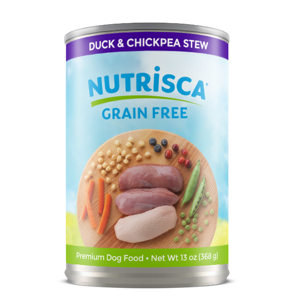 NUTRISCA Grain Free Duck Chickpea Stew Recipe Case of 12 Wet