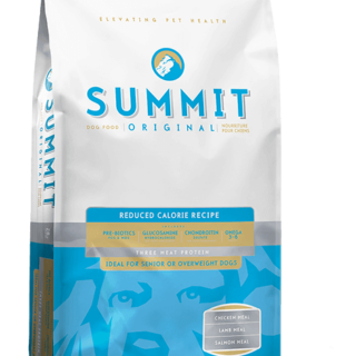 SUMMIT ORIGINAL THREE MEAT REDUCED CALORIE (ALSO SENIOR) RECIPE DRY DOG FOOD 12.7KG