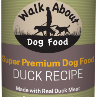 WALK ABOUT Duck Recipe Case of 12 Premium Canned Dog Food 369g