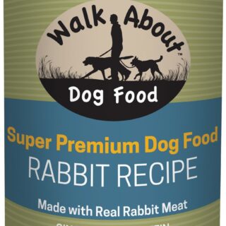 WALK ABOUT Rabbit Recipe Case of 12 Premium Canned Dog Food 369g