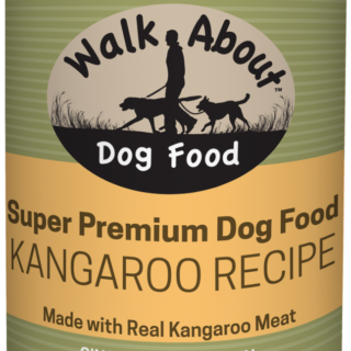 WALK ABOUT Wild Kangaroo Recipe Case of 12 Premium Canned Dog Food 369g