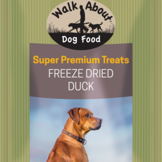 WALK ABOUT Grain-Free Freeze Dried Duck Dog Treats 113g