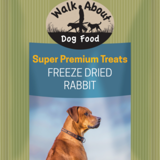 WALK ABOUT Grain-Free Freeze Dried Rabbit Dog Treats 113g