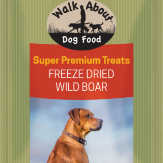 WALK ABOUT Grain-Free Freeze Dried Wild Boar Dog Treats 113g