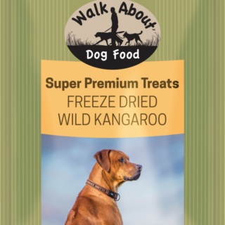 WALK ABOUT Grain-Free Freeze Dried Kangaroo Dog Treats 113g