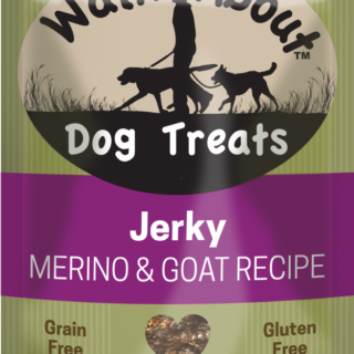 WALK ABOUT Lamb & Goat Grain-Free Jerky Dog Treats 156g