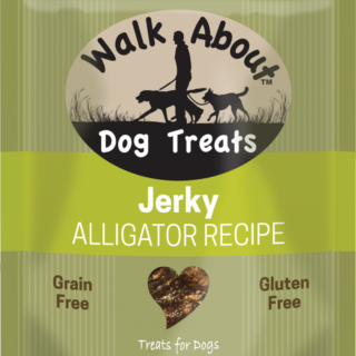 WALK ABOUT Alligator Grain-Free Jerky Dog Treats 156g