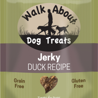 WALK ABOUT Duck Grain-Free Jerky Dog Treats 156g