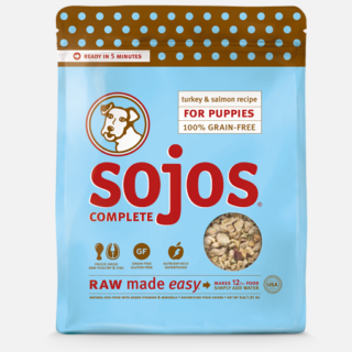 SOJOS COMPLETE Turkey & Salmon Recipe Grain-Free Puppy Raw Dog Food 1.8kg