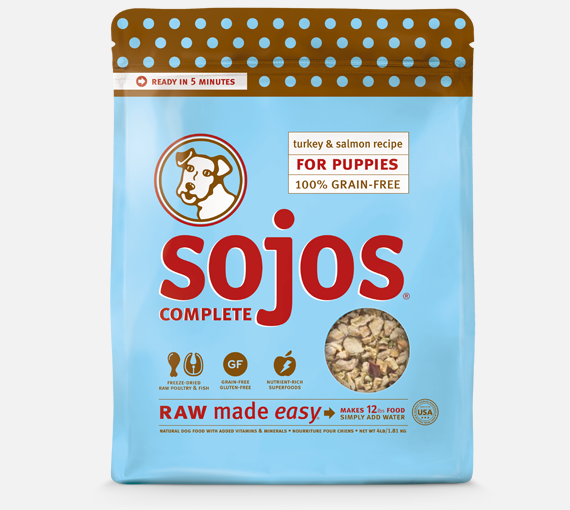 SOJOS COMPLETE Turkey Salmon Recipe Grain Free Puppy Raw Dog