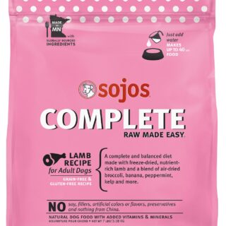 SOJOS Complete Lamb Recipe Adult Grain-Free Freeze-Dried Dehydrated Dog Food 3.18kg