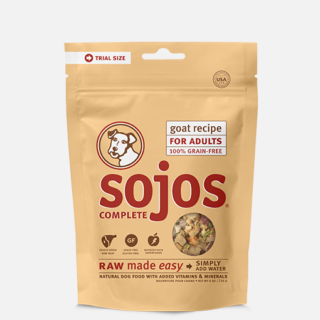 SOJOS Complete Goat Recipe Adult Grain-Free Freeze-Dried Dehydrated Trial Pack Dog Food 113g