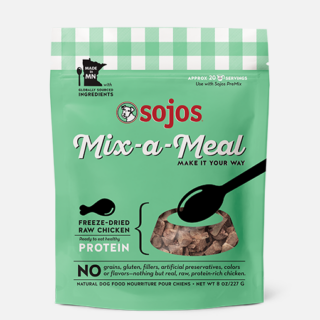 SOJOS Mix-A-Meal Chicken Grain-Free Freeze-Dried Raw Dog Food Topper 227g