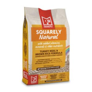 SQUAREPET Squarely Natural Turkey Meal & Brown Rice Limited Ingredient Dry Dog Food 10kg