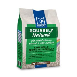 SQUAREPET Squarely Natural Lamb Meal & Brown Rice Limited Ingredient Dry Dog Food 10kg