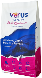 VERUS Canine Adult Maintenance Lamb Meal, Oats & Brown Rice Holistic Formula Dry Dog Food 11.3kg