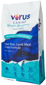 VERUS Canine Weight Management Brown Rice, Lamb Meal & Oats Holistic Formula Dry Dog Food 11.3kg