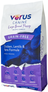 VERUS Canine Large Breed Puppy Chicken, Lentils & Yams Holistic Grain-Free Formula Dry Dog Food 11.3kg