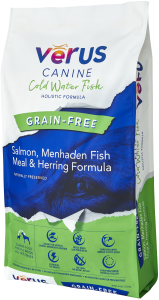 VERUS Canine Cold Water Fish Salmon, Menhaden Fish Meal & Herring Holistic Grain-Free Formula Dry Dog Food 5.44kg