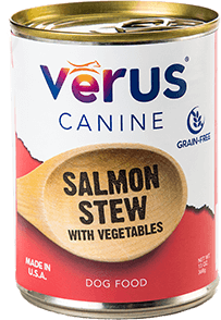 VERUS Salmon Stew With Vegetables Grain-Free Formula Case of 12 Wet Canned Dog Food 369g