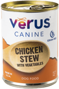 VERUS Chicken Stew With Vegetables Grain-Free Formula Case of 12 Wet Canned Dog Food 369g