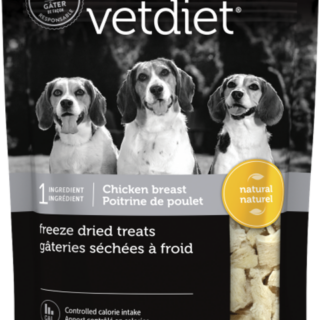 VETDIET Chicken breast Freeze dried Dog Treats 120g