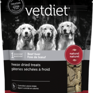 VETDIET Beef liver Freeze dried Dog Treats 140g