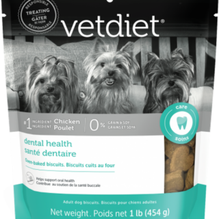 VETDIET Dental Health Biscuits Dog Treats 454g